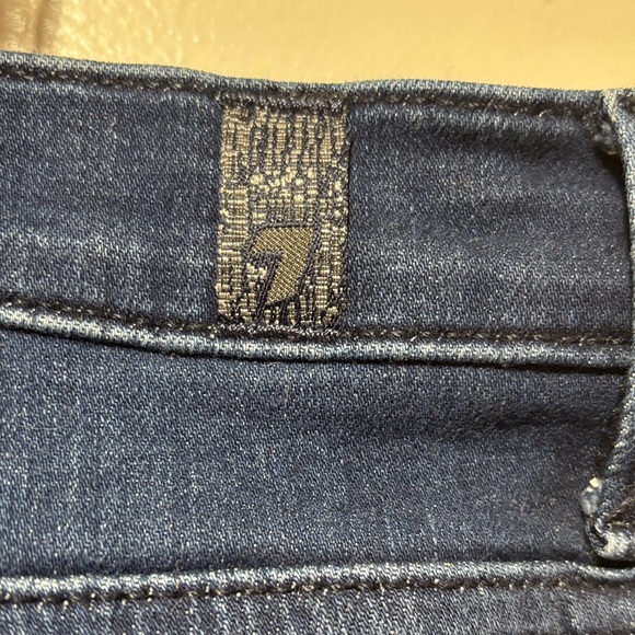 7 For All Mankind Dark Blue Flare Jeans - Picture 7 of 12